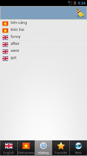 Vietnamese dict Zrzut ekranu 2