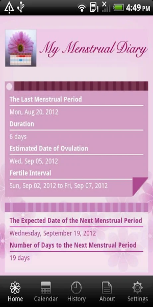 My Menstrual Diary Screenshot 0