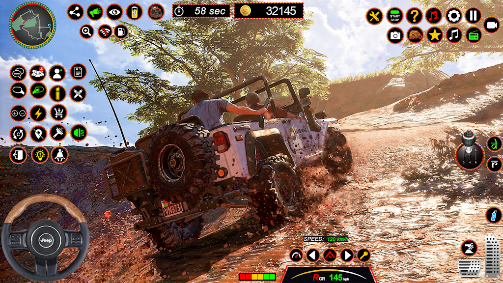 4x4 Jeep Driving Offroad Games 스크린샷 3