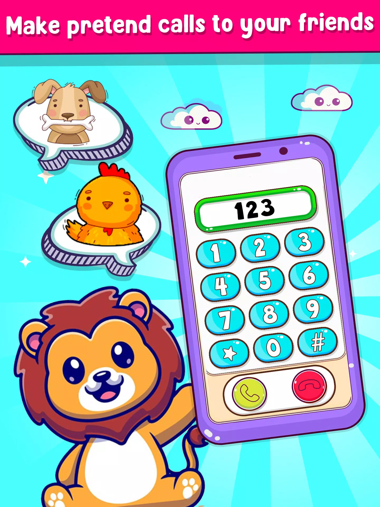 Musical Toy Phone Mobile Games 스크린샷 0