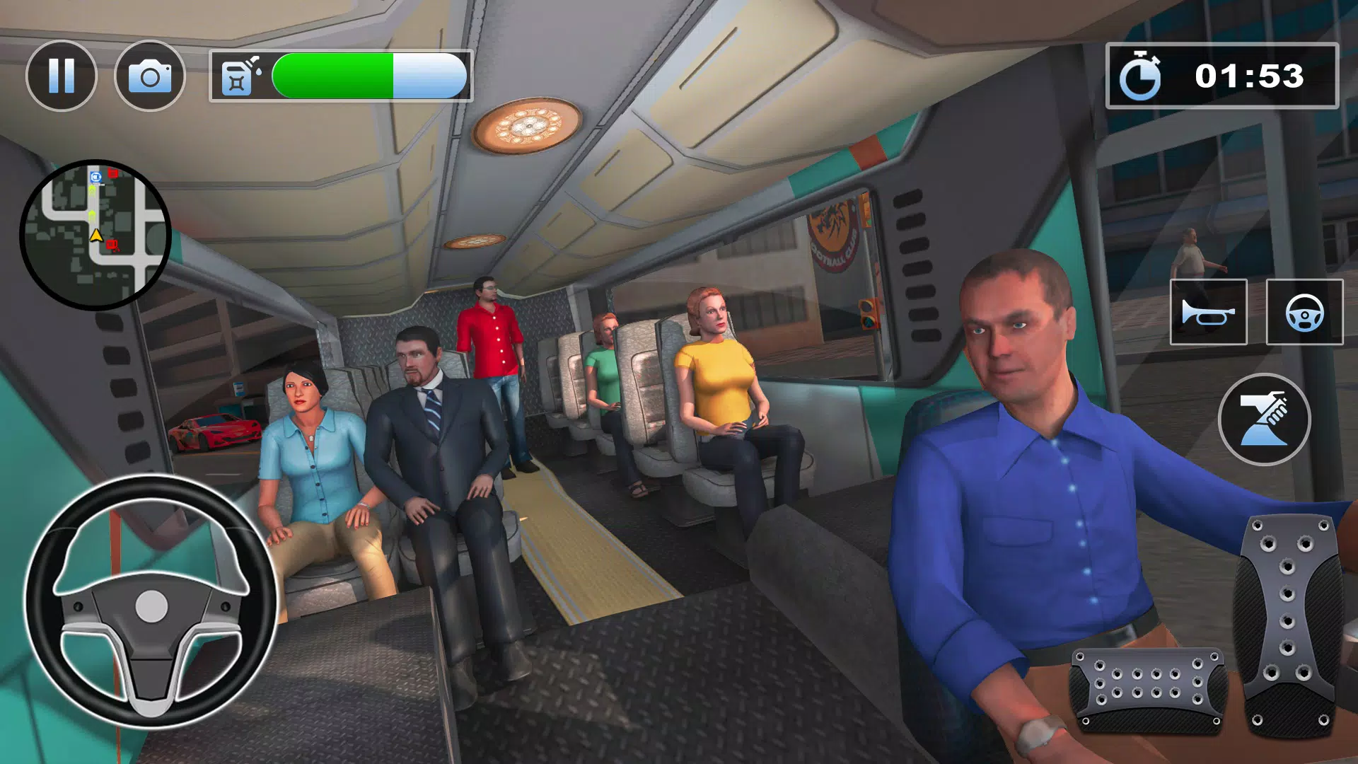 Bus Simulator : 3D Bus Games 螢幕截圖 1