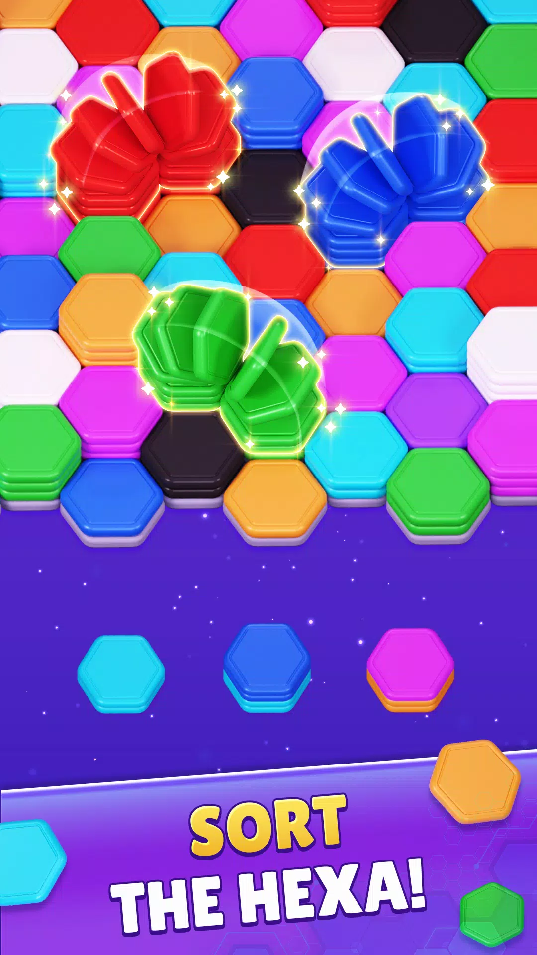 Color Hexa Sort Puzzle Game स्क्रीनशॉट 1