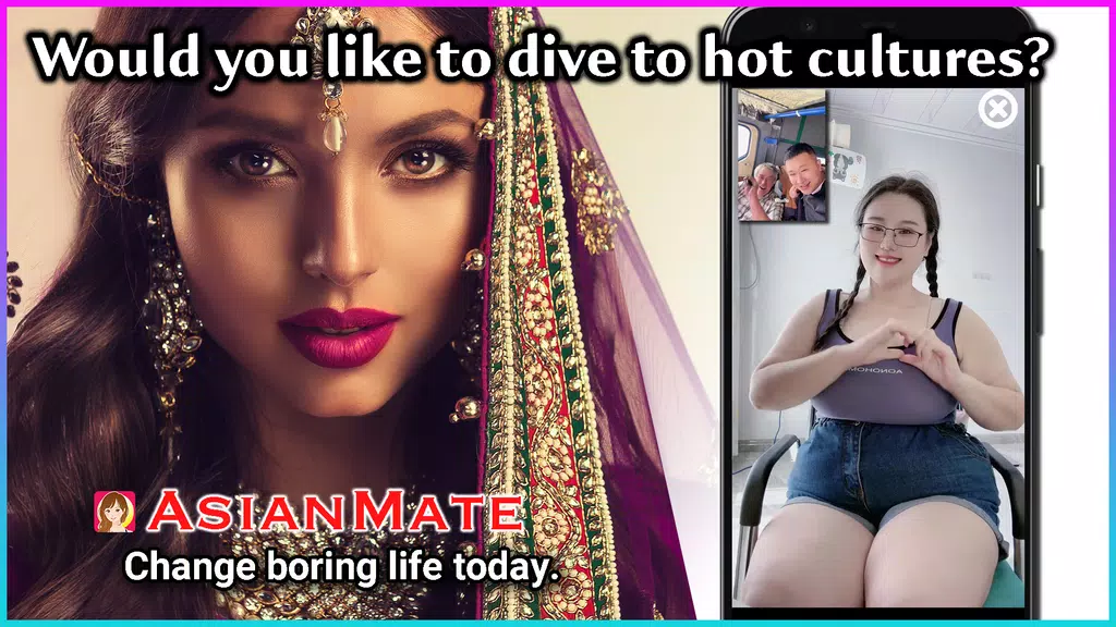 AsianMate - Live video chat स्क्रीनशॉट 0