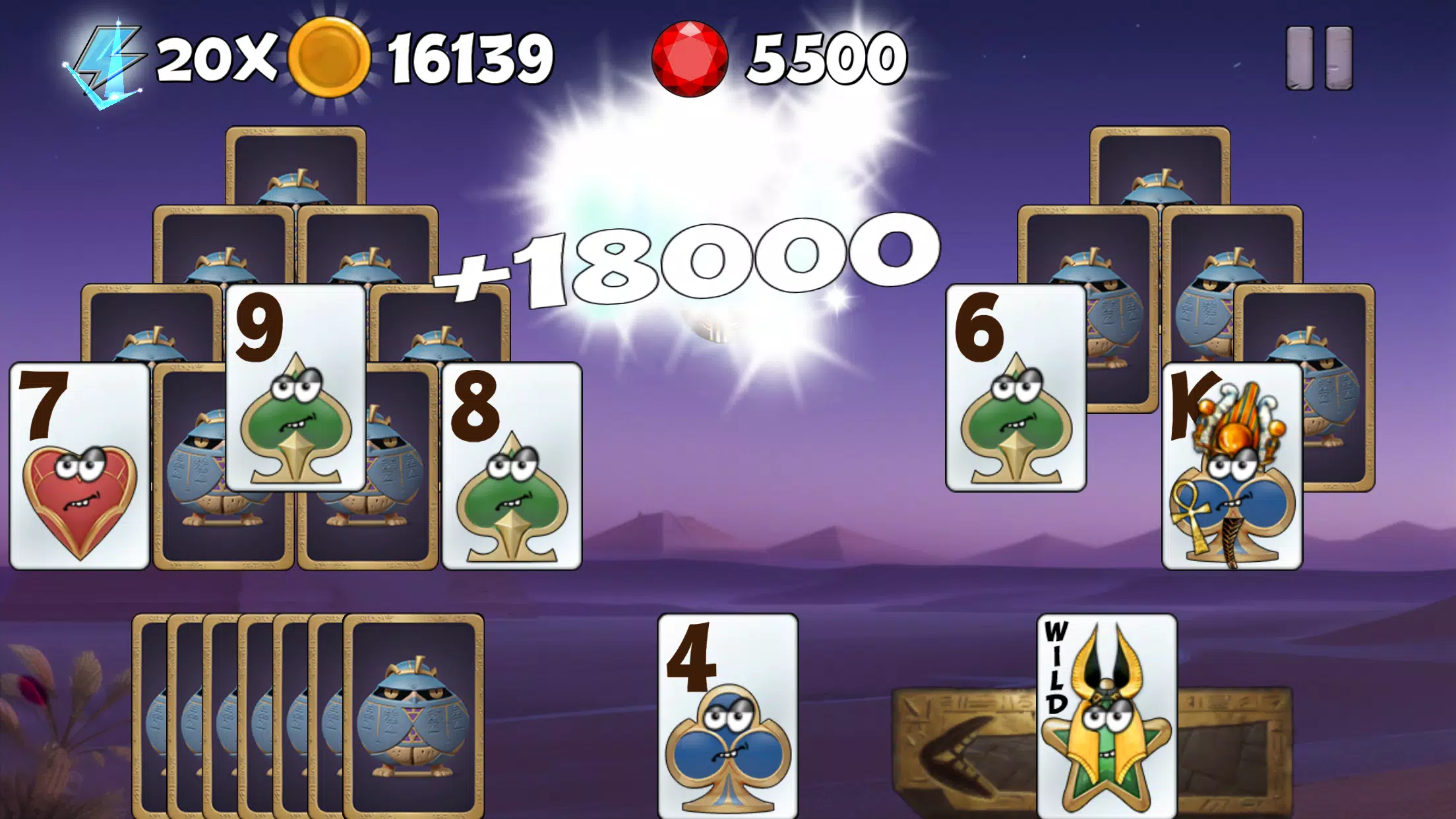 Tricky Tut Solitaire Screenshot 1