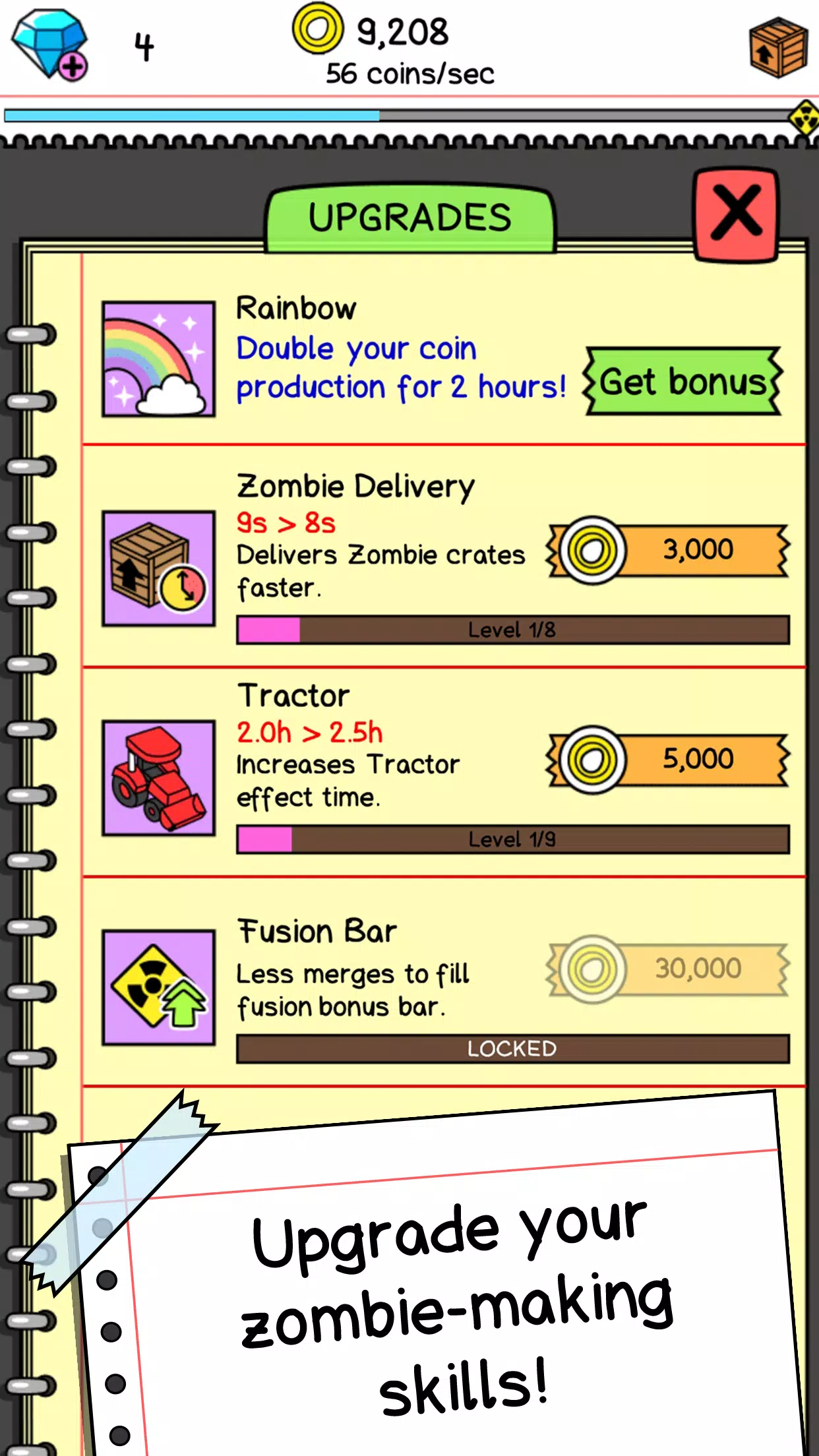 Zombie Evolution: Merge Spiel Screenshot 3