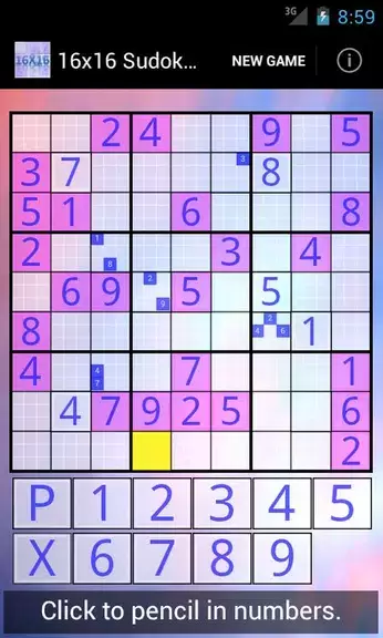 16x16 Sudoku Challenge HD স্ক্রিনশট 1