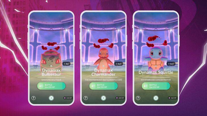 Les formulaires Pokemon Go Articuno, Zapdos et Moltres Dynamax seront disponibles une semaine à la fois