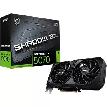 MSI GEFORCE RTX 5070 12GB陰影2X OC圖形卡