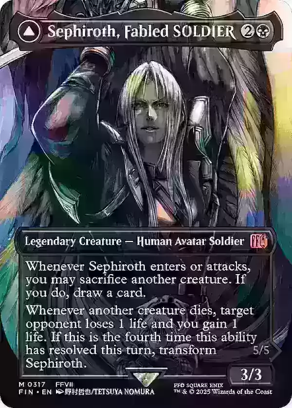 Sephiroth Fabled SOLDIER Card