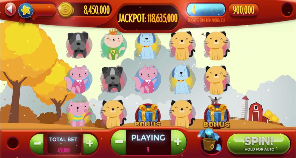 Dog-Cat Free Slot Machine Game Online Screenshot 2