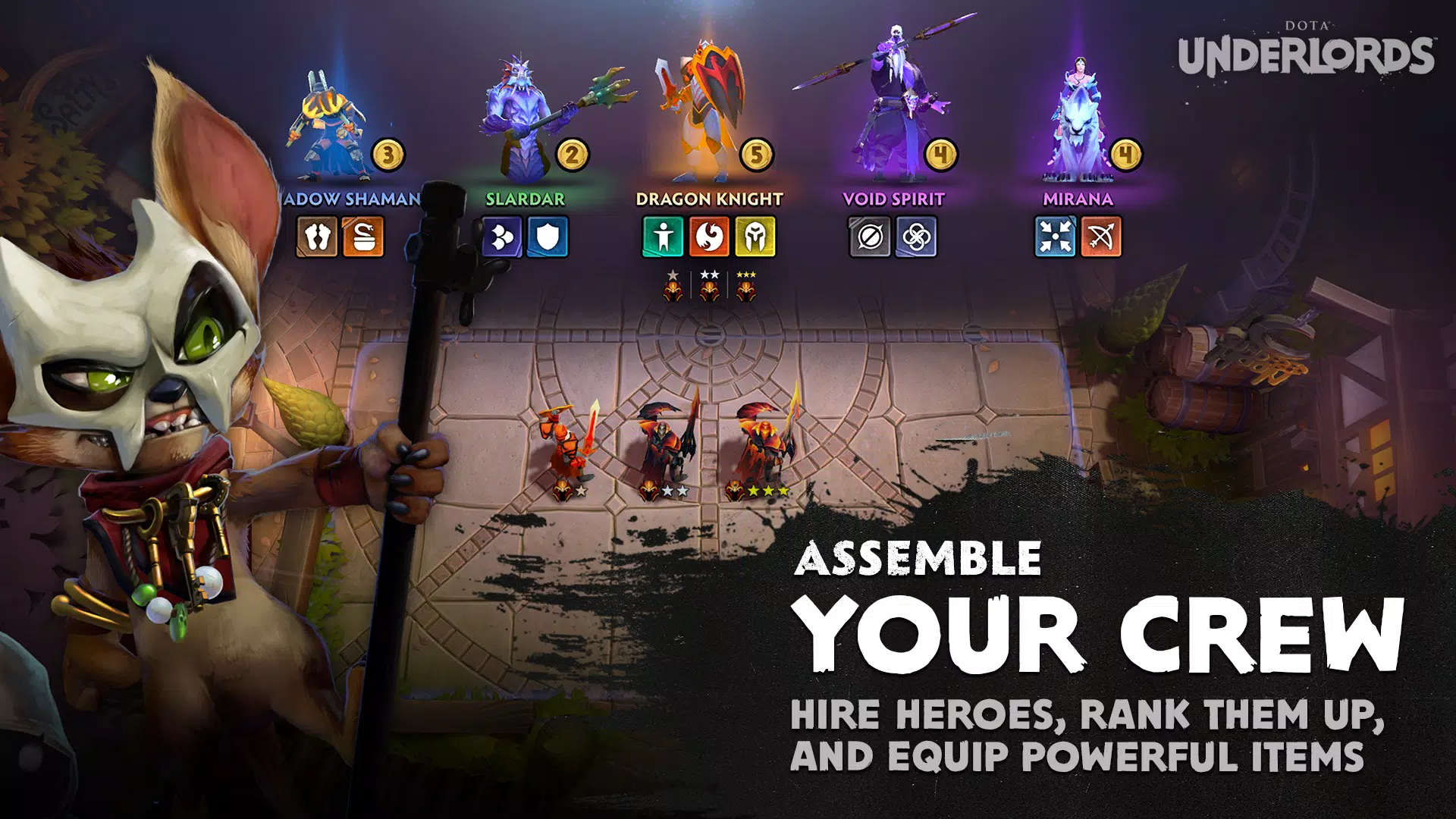 Dota Underlords Tangkapan skrin 1