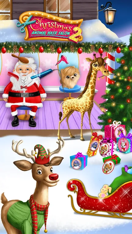 Christmas Animal Hair Salon 2 Ảnh chụp màn hình 2