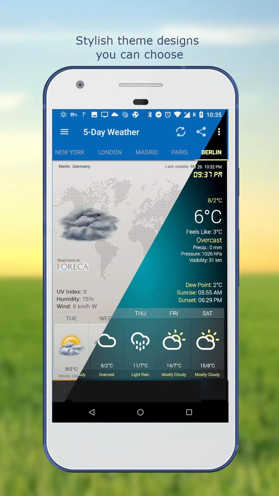 Weather & Clock Widget Tangkapan skrin 3