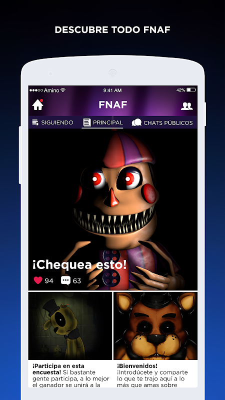 FNAF Amino en Español ภาพหน้าจอ 1