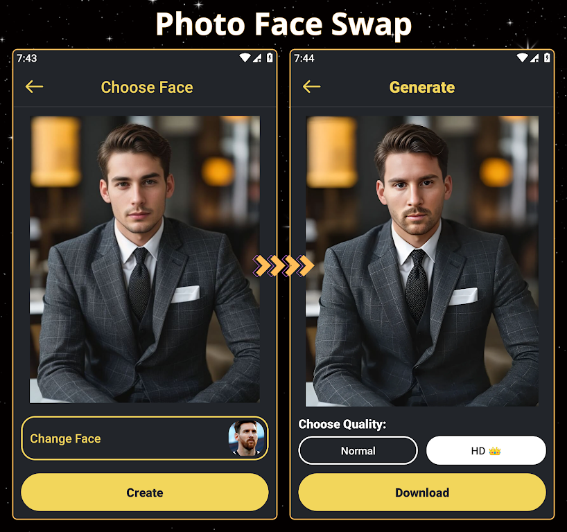 Face Over: AI Face Swap スクリーンショット 1