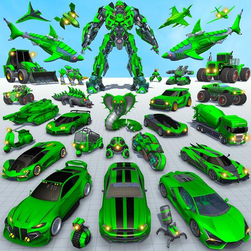 Shark Robot Car Game 3d Captura de tela 0