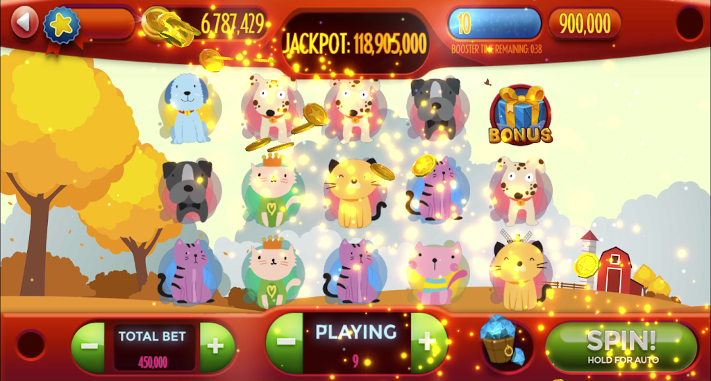 Dog-Cat Free Slot Machine Game Online Screenshot 0