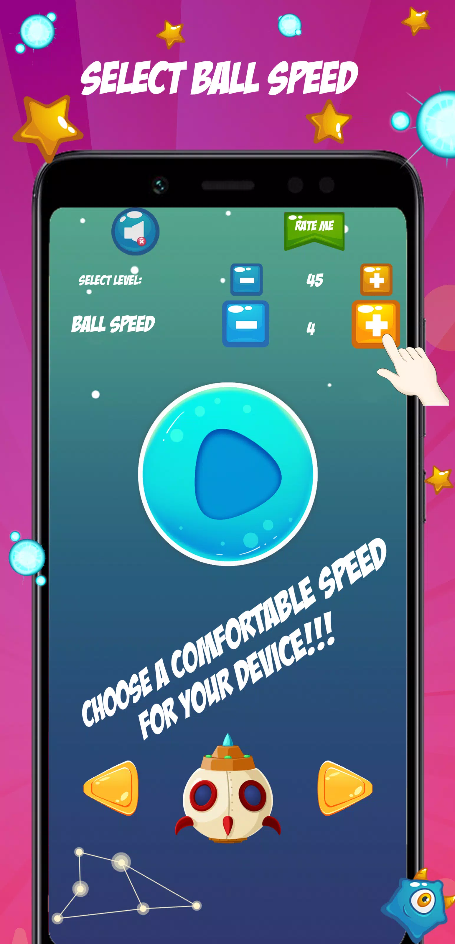 Cosmo Paddle Ball Game应用截图第3张