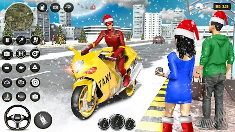 Superhero Bike Taxi Bike Games Captura de tela 0