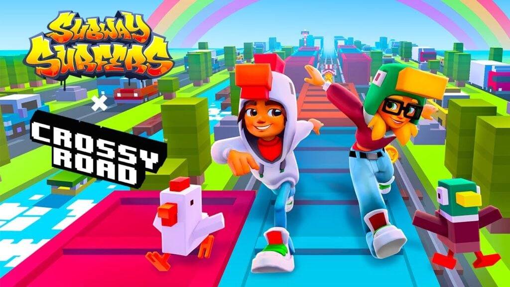 U -Bahn -Surfer und Crossy Road für epische Crossover!