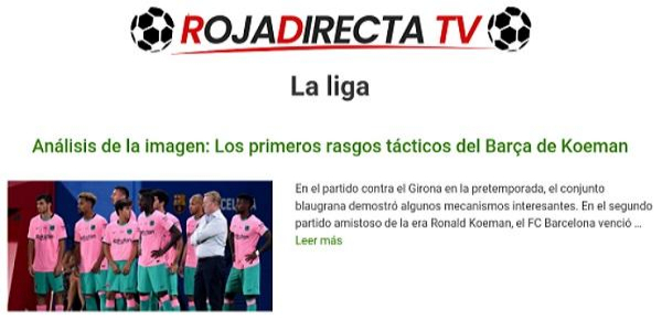 Roja directa - Live Soccer