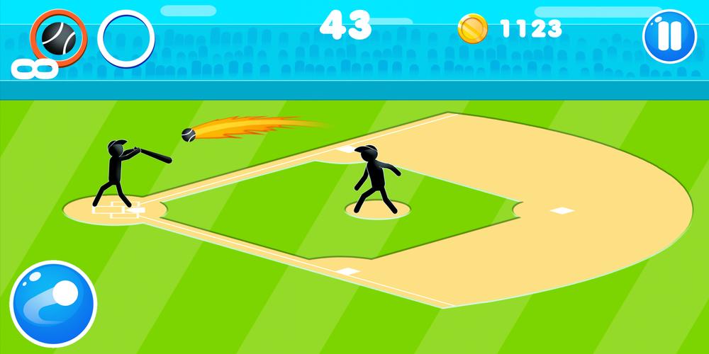 Stickman Baseball Ekran Görüntüsü 0
