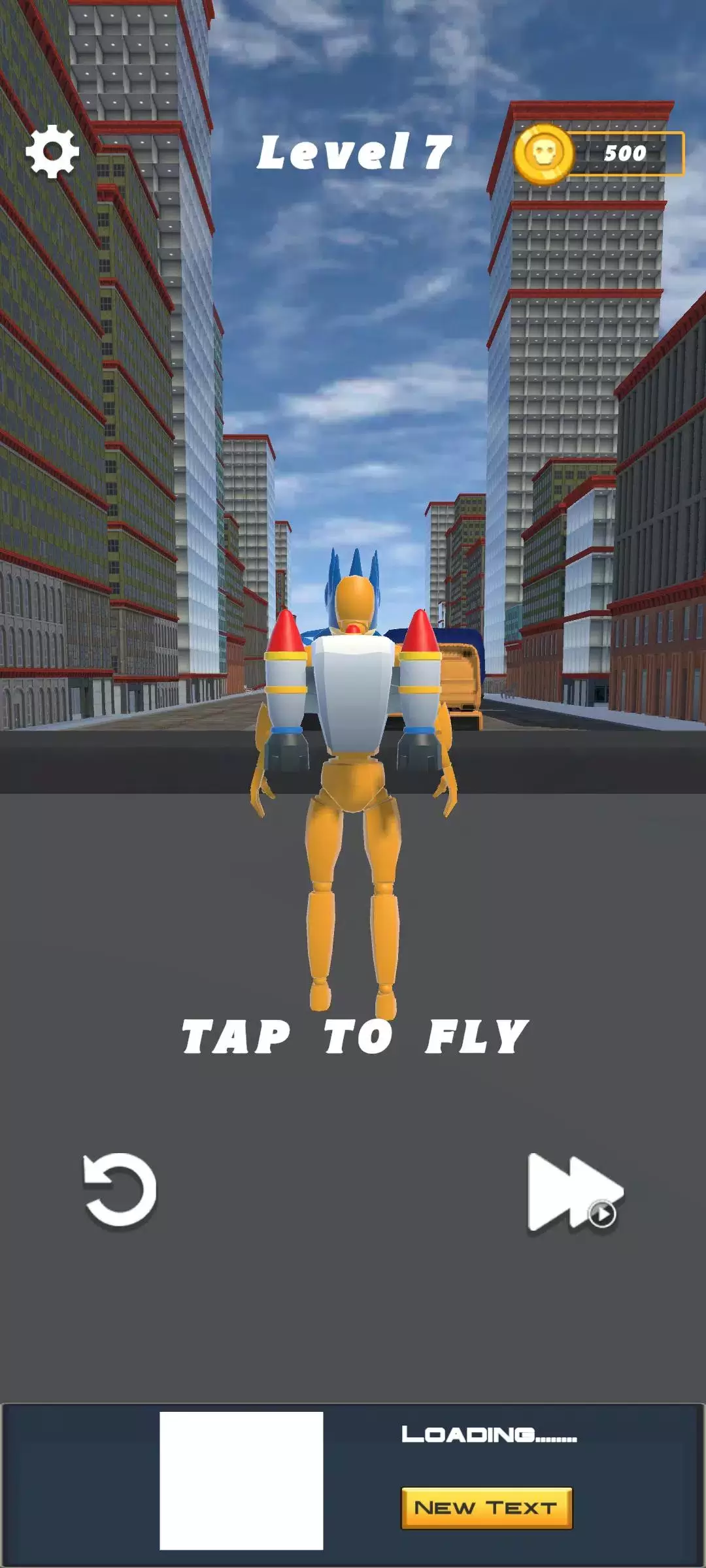 Jetpack Ragdoll: Fly Adventure स्क्रीनशॉट 0