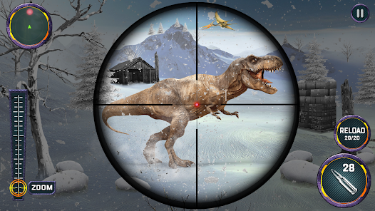 Dino Hunter Sniper 3d: Dinosaur Free FPS Shooting Captura de tela 0