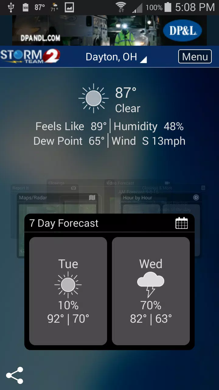 WDTN Weather Captura de pantalla 1