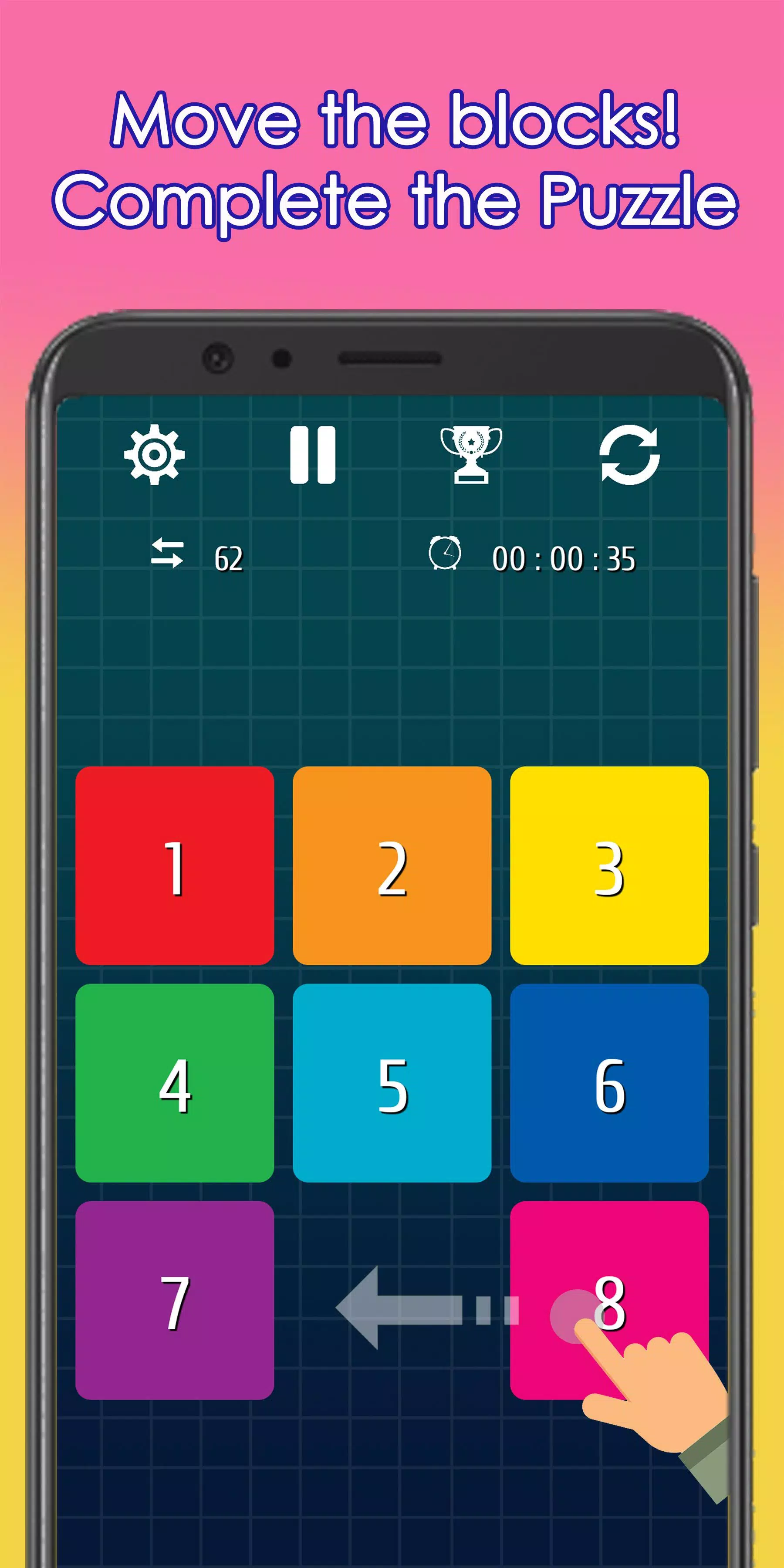 15 Puzzle -Fifteen Puzzle Game ภาพหน้าจอ 0