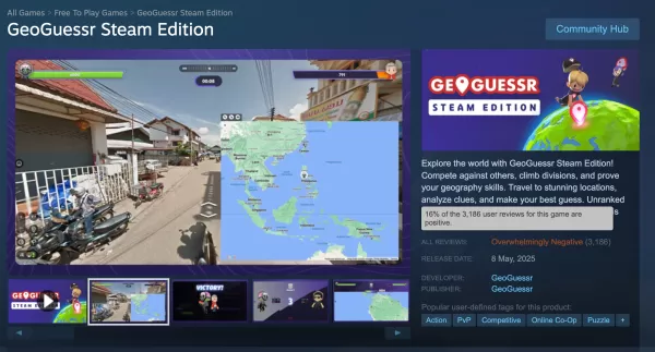GeoGuessr Steam Edition faces overwhelmingly negative reviews shortly after launch