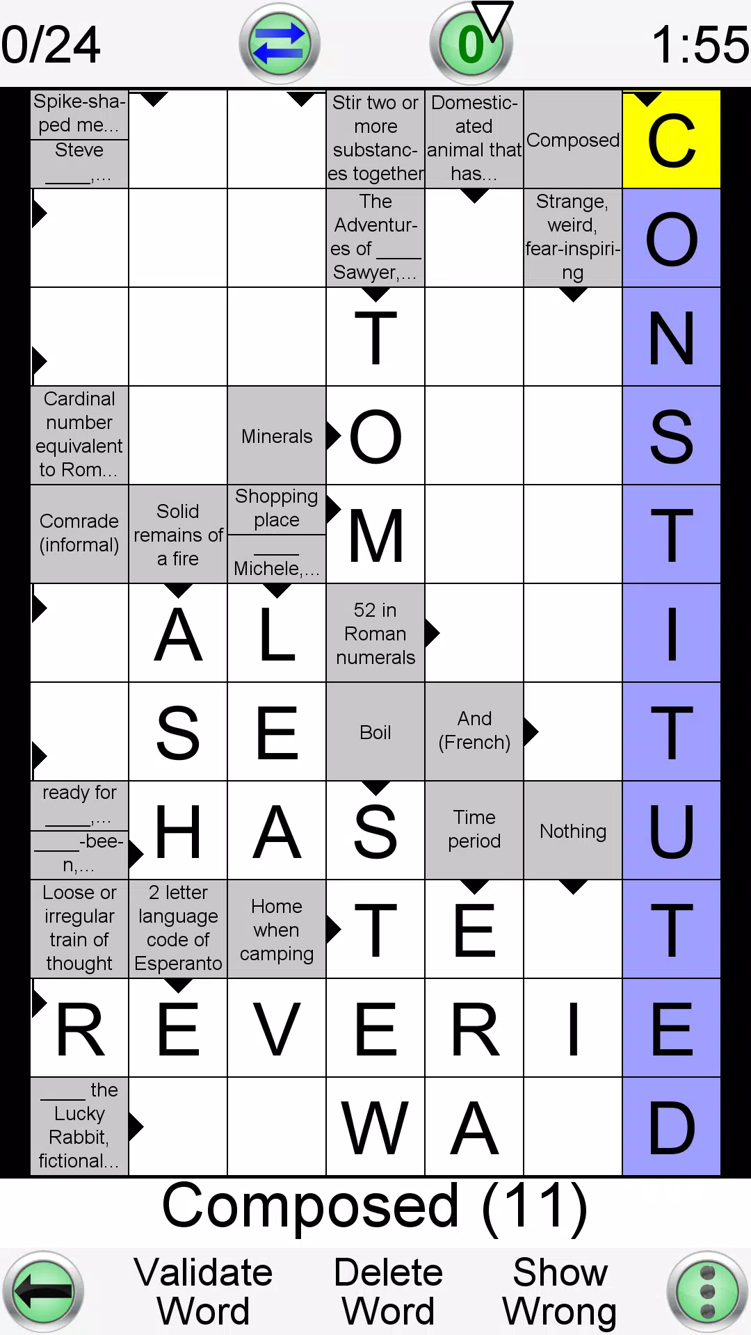 Arrow Crossword ဖန်သားပြင်ဓာတ်ပုံ 0