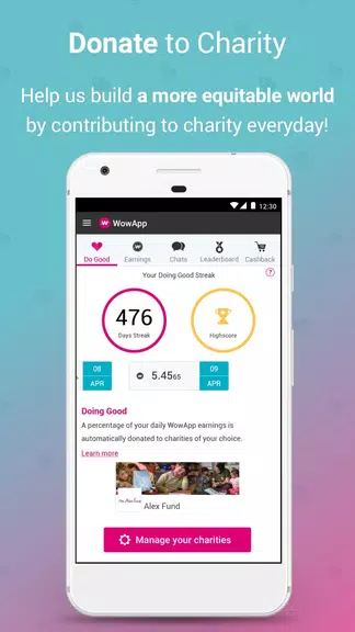 WowApp - Earn. Share. Do Good スクリーンショット 3