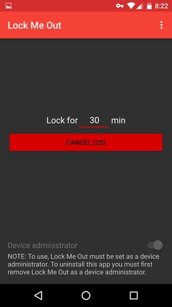 Lock Me Out: Bloqueador apps Screenshot 1