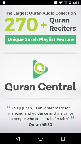 Quran Central - Audio Captura de tela 0