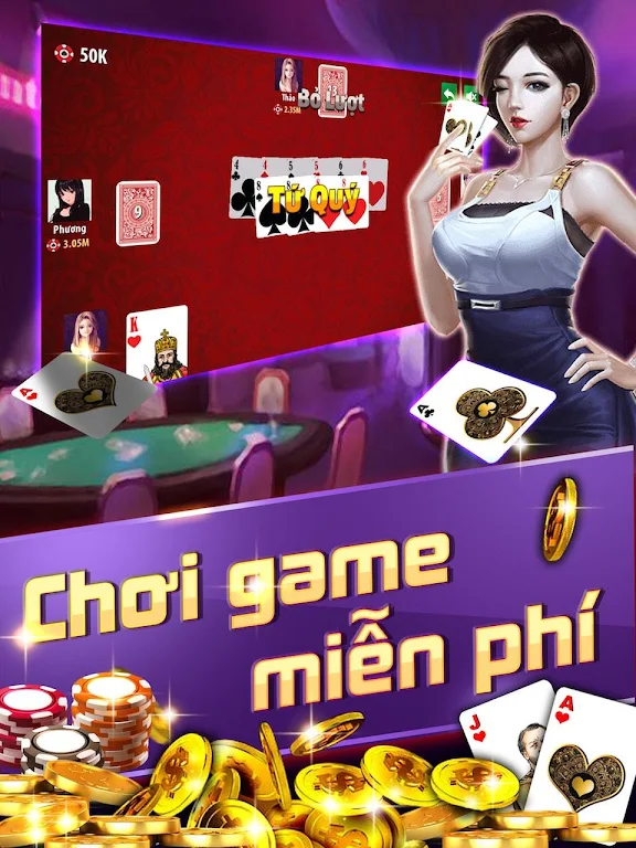 Tiến Lên: Tien len mien nam, tien len - OFFLINE Ảnh chụp màn hình 2