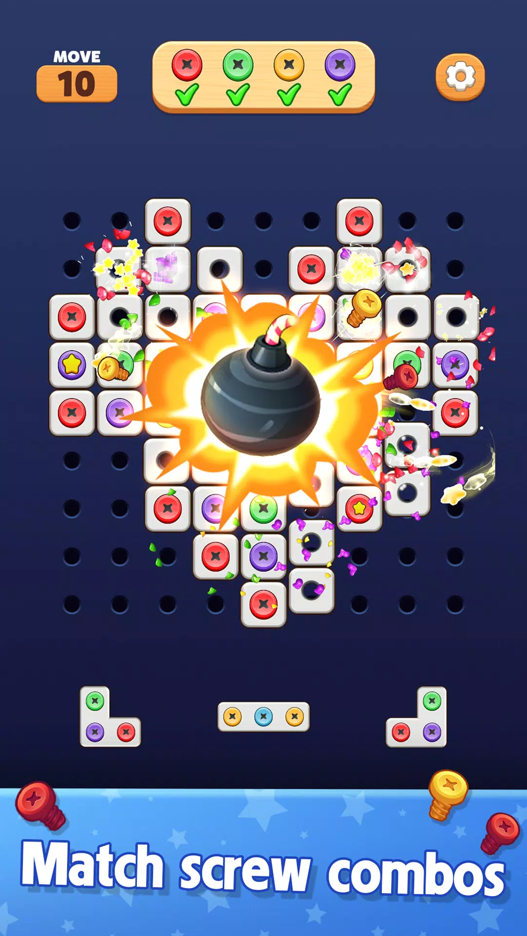 Screw Blast: Match The Bolts Zrzut ekranu 3