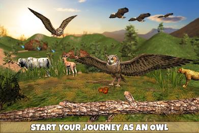 Owl Bird Simulator Birds Game Screenshot 1