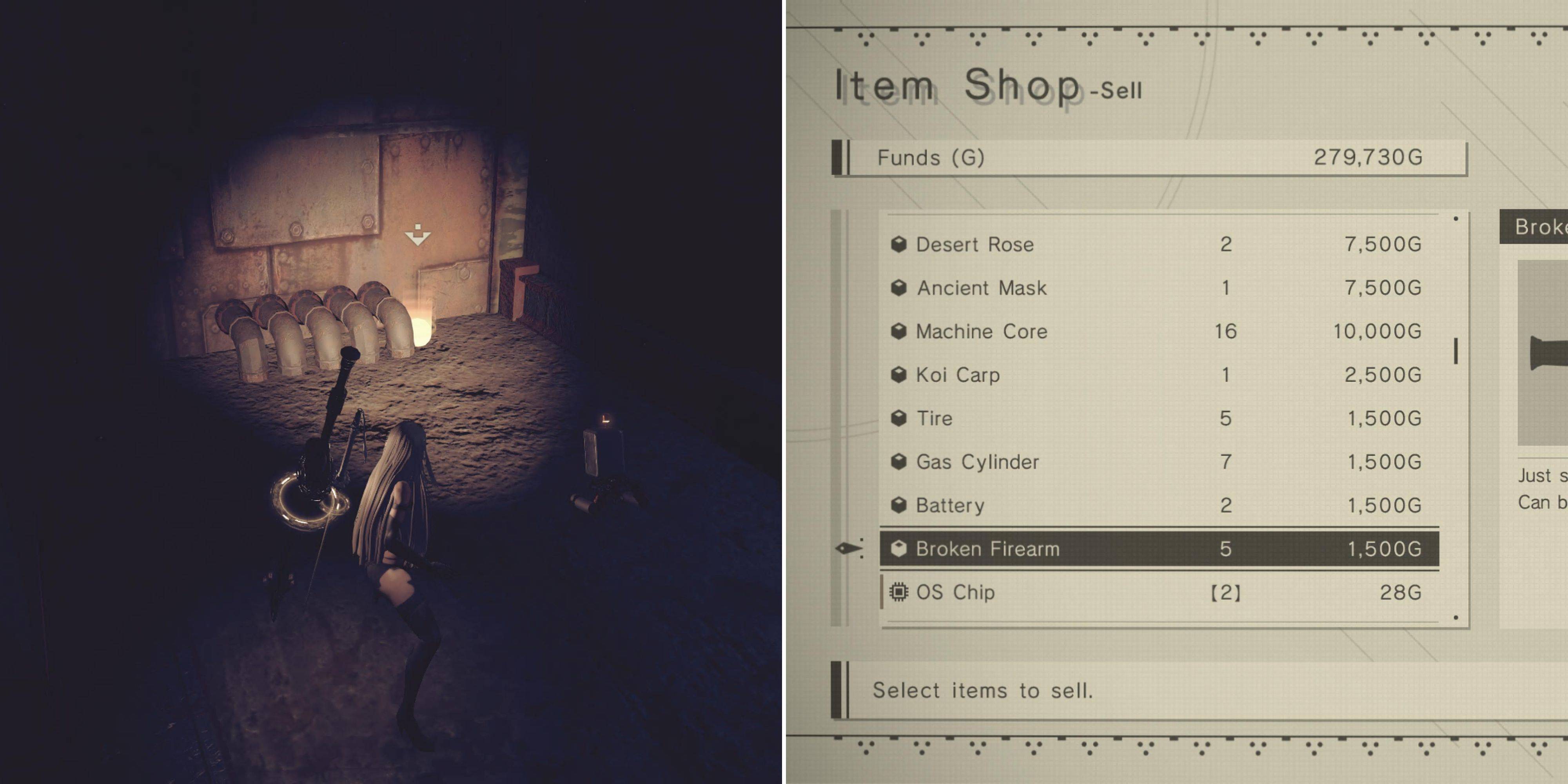 NieR: Automata - What Items Should You Sell