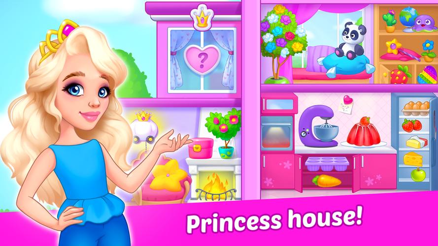 Princess girl paper House game Screenshot 0