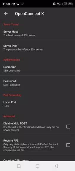 OpenConnect X for Android Screenshot 1