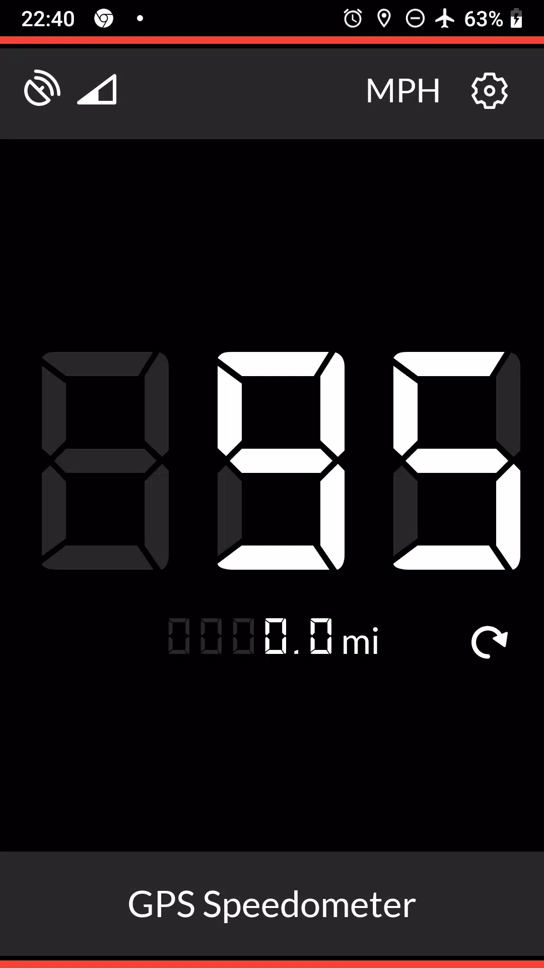 GPS Speedometer 스크린샷 0