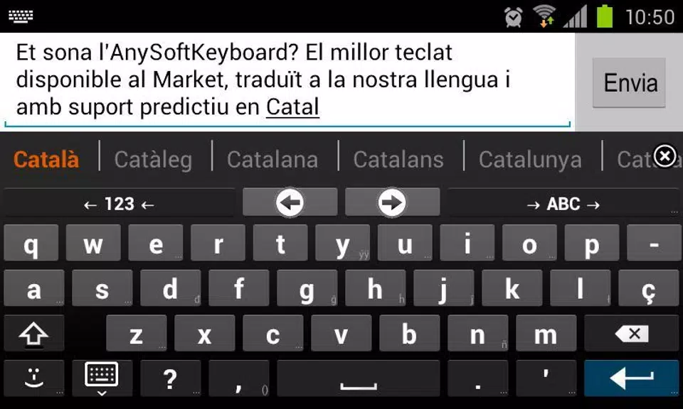 Catalan for AnySoftKeyboard Zrzut ekranu 1