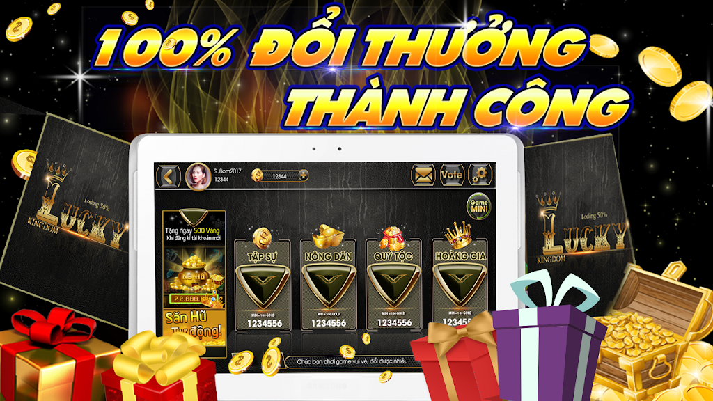 Slot - Vuong quoc lucky, Game Danh Bai Doi Thuong应用截图第1张