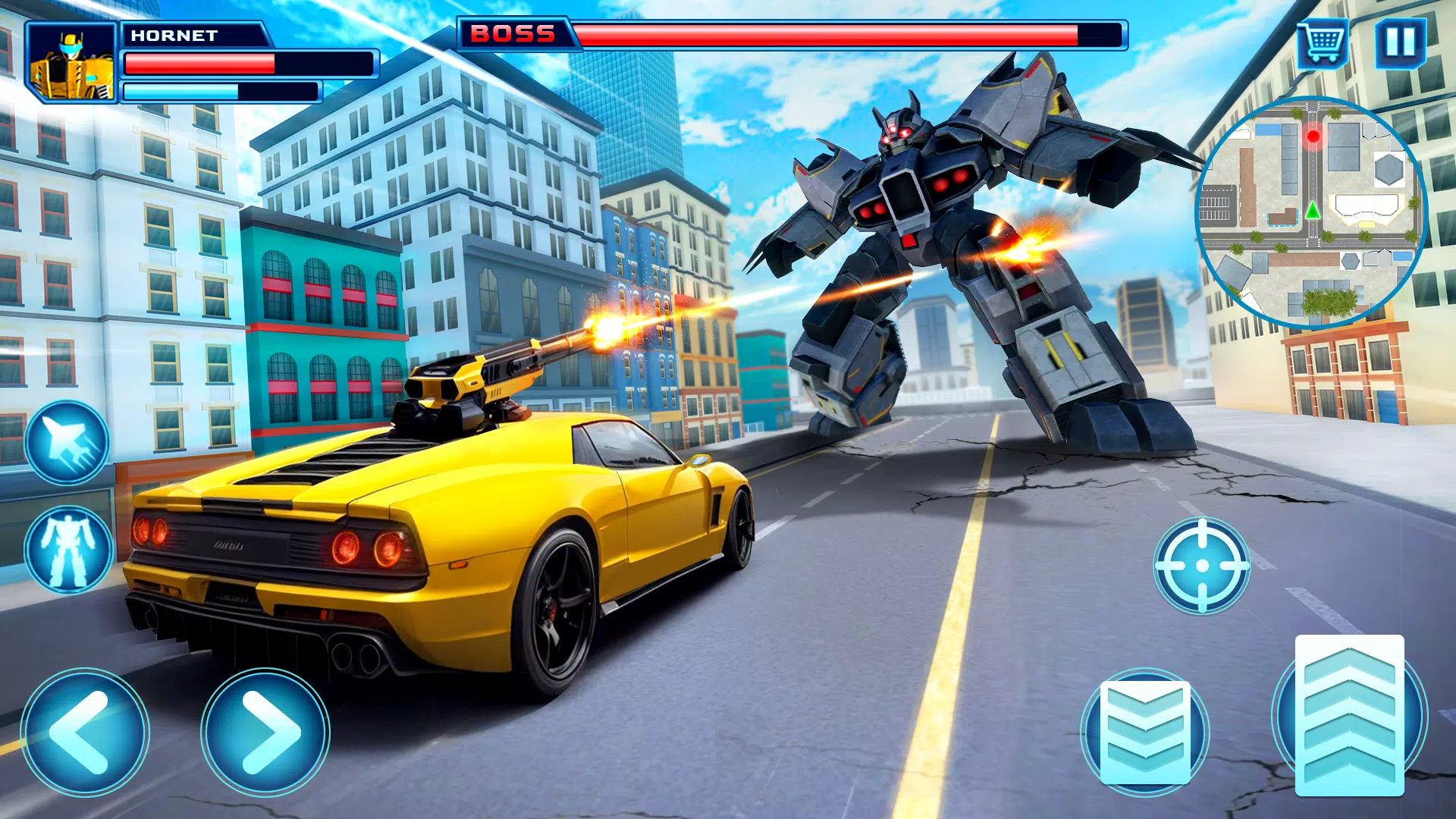 Robot Car Transform Fight Game 螢幕截圖 1