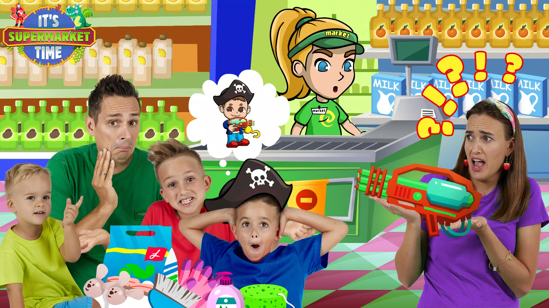 Vlad & Niki Supermarket game Ekran Görüntüsü 3