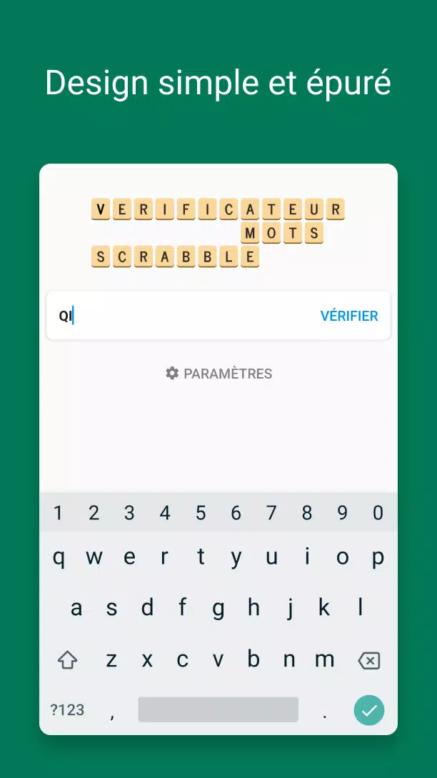 Verificateur Mots SCRABBLE Screenshot 0