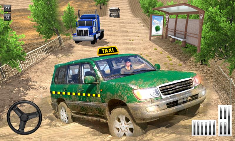 Offroad Mountain Car Simulator: Taxi Driving 2021 Tangkapan skrin 0