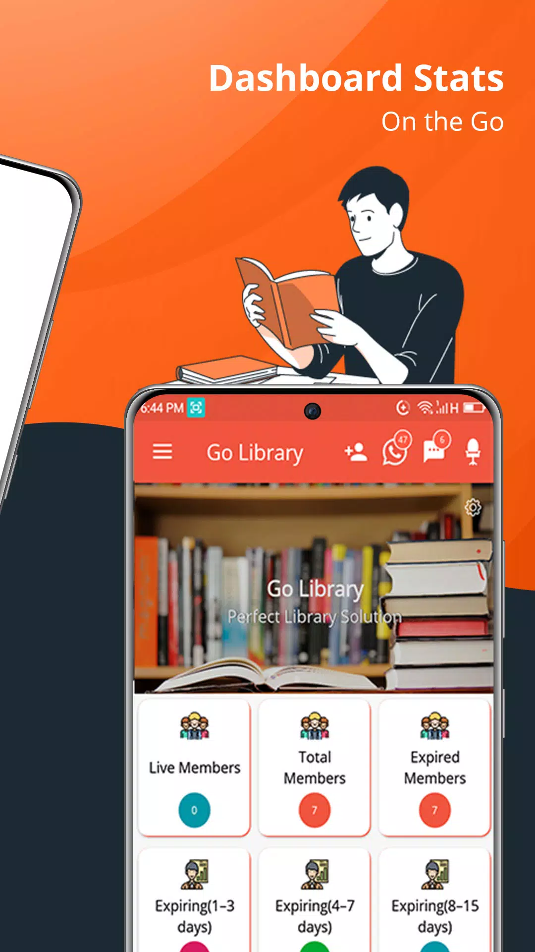 GoLibrary Library Manager App स्क्रीनशॉट 1