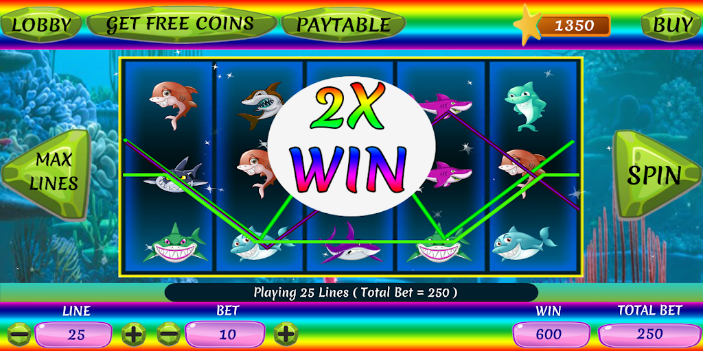 Shark Slots Tangkapan skrin 1